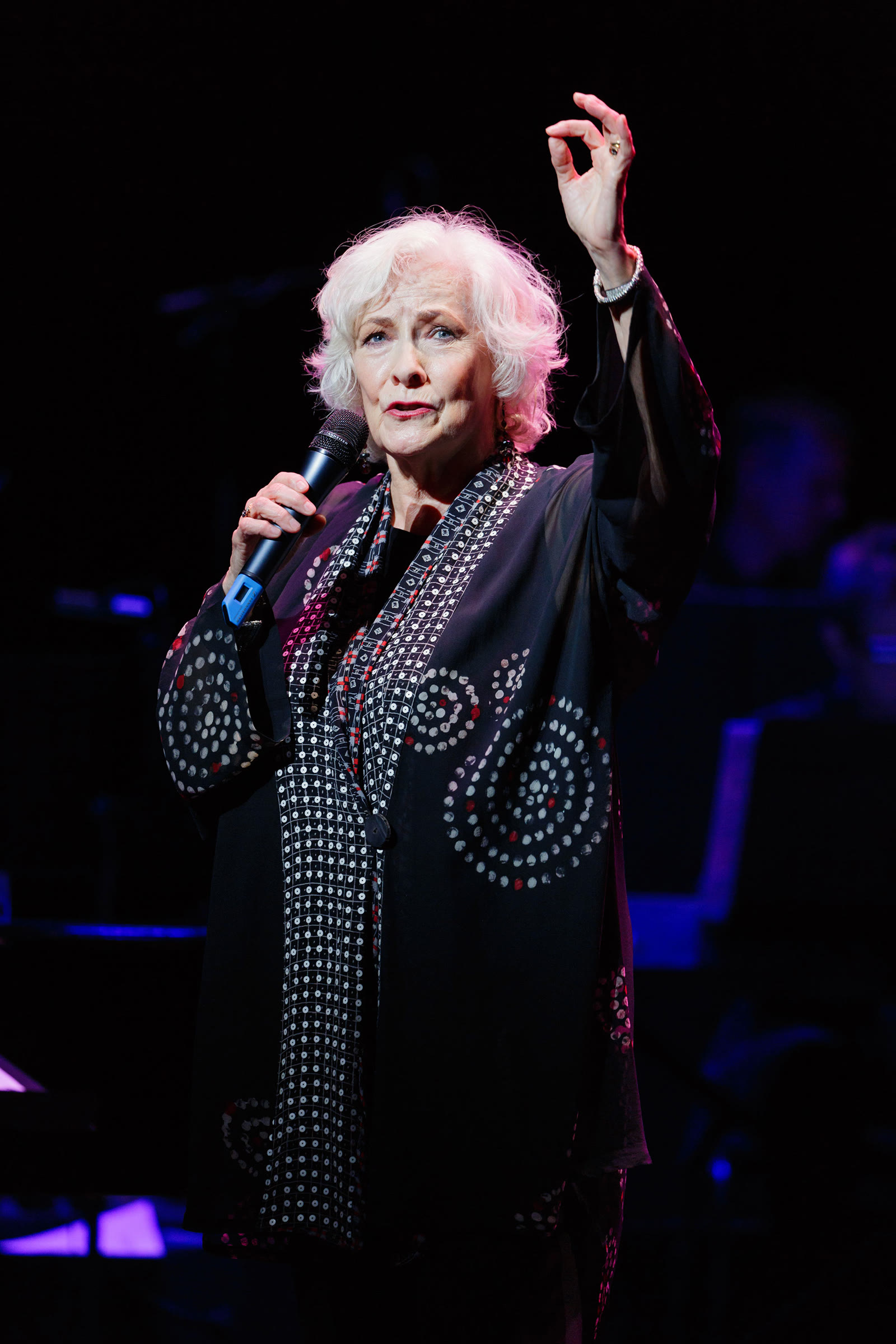 Betty Buckley performing on stage