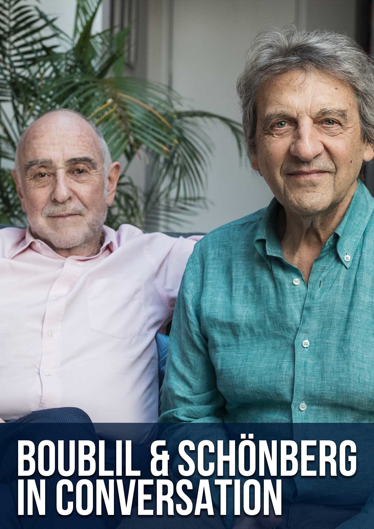 Poster for Alain Boublil and Claude-Michel Schönberg in Conversation