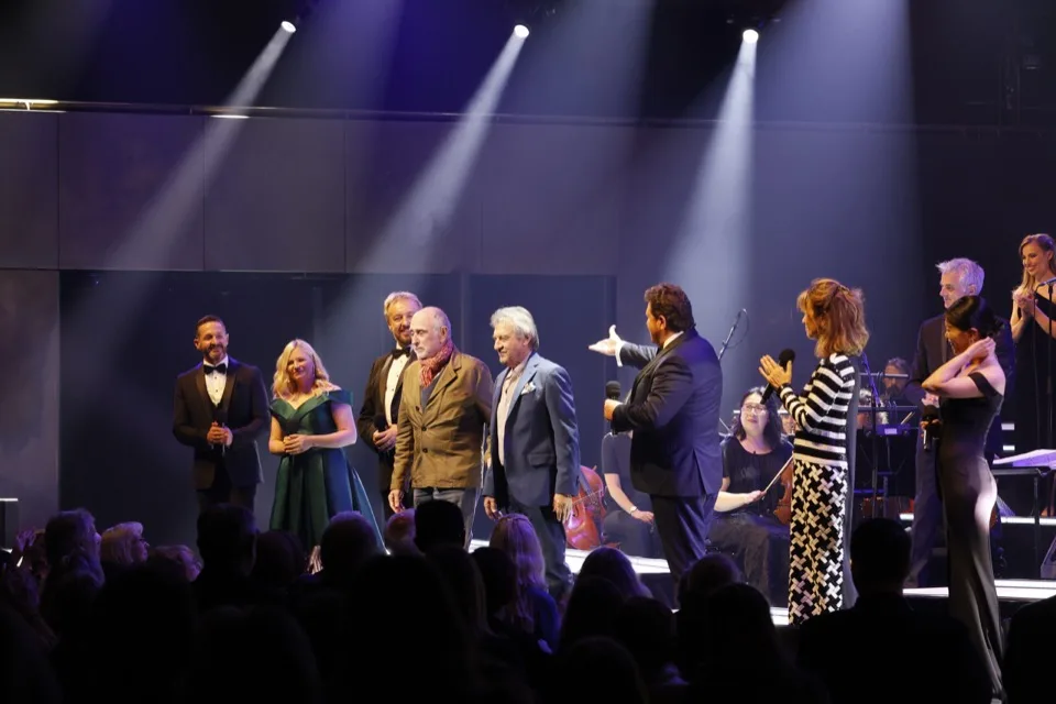 Michael Ball and the company at Hamer Hall in 2022