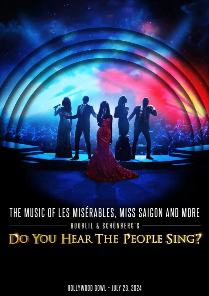 Poster for Do You Hear The People Sing? at the Hollywood Bowl in 2024