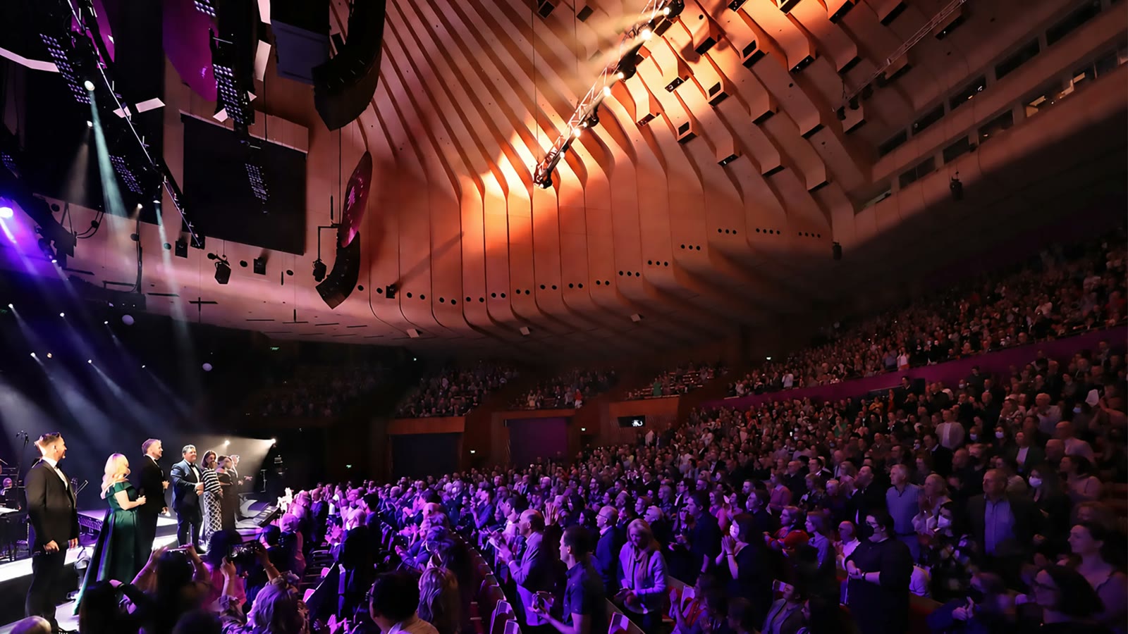 Audience inside the Sydney Opera House during Do You Hear The People Sing?